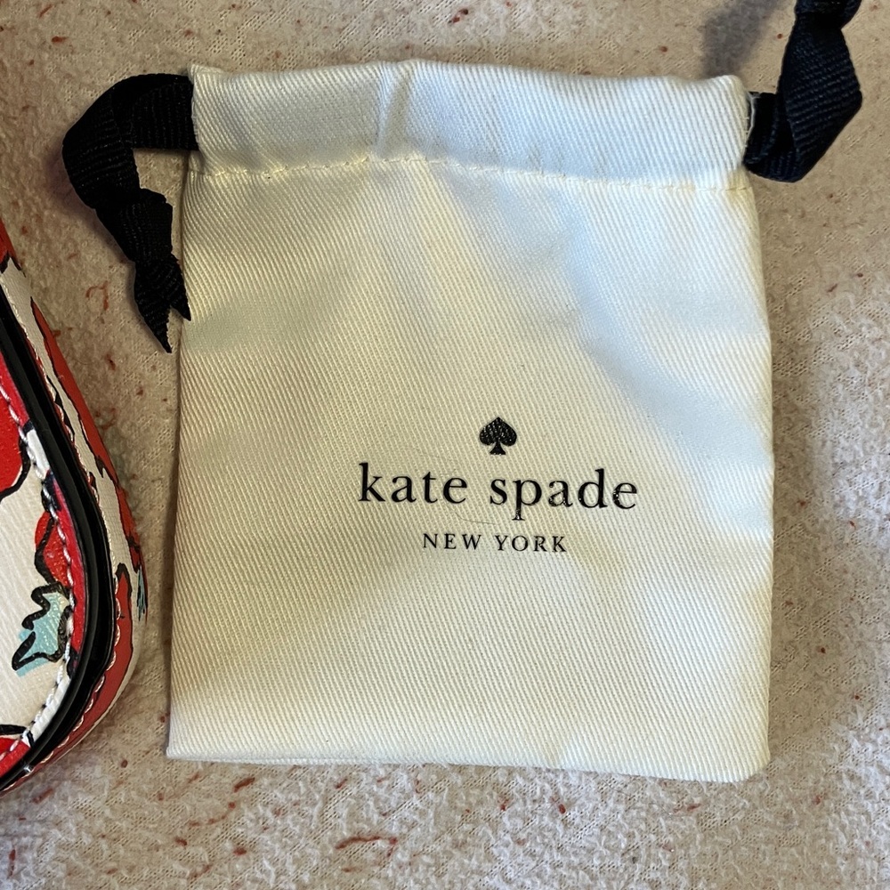 Kate Spade White and Red Poppy Crossbody Bag with free gift - Picture 3 of 11